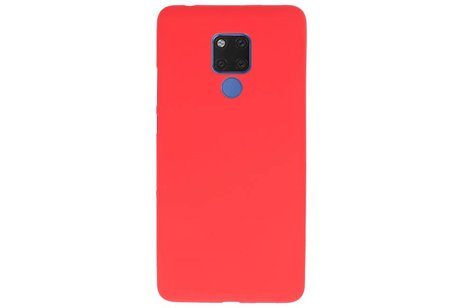 BackCover Hoesje Color Telefoonhoesje voor Huawei Mate 20 X - Rood