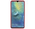 BAOHU Hoesje Geschikt voor de Huawei Mate 20 X - Backcover Color Telefoonhoesje - Rood