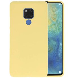 BackCover Hoesje Color Telefoonhoesje Huawei Mate 20 X - Geel