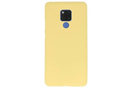 BackCover Hoesje Color Telefoonhoesje voor Huawei Mate 20 X - Geel