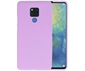 BAOHU Hoesje Geschikt voor de Huawei Mate 20 X - Backcover Color Telefoonhoesje - Paars