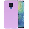 BAOHU BackCover Hoesje Color Telefoonhoesje Huawei Mate 20 X - Paars