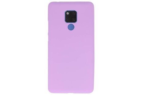 BAOHU Hoesje Geschikt voor de Huawei Mate 20 X - Backcover Color Telefoonhoesje - Paars