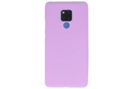 Hoesje Geschikt voor de Huawei Mate 20 X - Backcover Color Telefoonhoesje - Paars