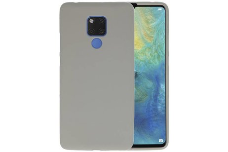 BackCover Hoesje Color Telefoonhoesje voor Huawei Mate 20 X - Grijs