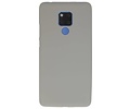 BAOHU Hoesje Geschikt voor de Huawei Mate 20 X - Backcover Color Telefoonhoesje - Grijs