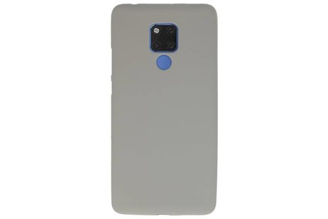 BAOHU Hoesje Geschikt voor de Huawei Mate 20 X - Backcover Color Telefoonhoesje - Grijs