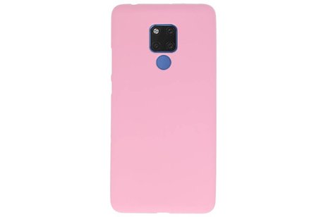 BAOHU Hoesje Geschikt voor de Huawei Mate 20 X - Backcover Color Telefoonhoesje - Roze