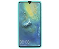 BAOHU Hoesje Geschikt voor de Huawei Mate 20 X - Backcover Color Telefoonhoesje - Turquoise