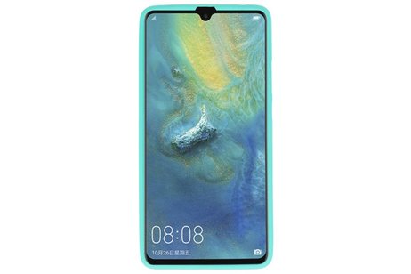 BackCover Hoesje Color Telefoonhoesje voor Huawei Mate 20 X - Turquoise