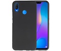 BackCover Hoesje Color Telefoonhoesje voor Huawei P Smart Plus - Zwart