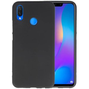 BAOHU Hoesje Geschikt voor de Huawei P Smart Plus - Backcover Color Telefoonhoesje - Zwart