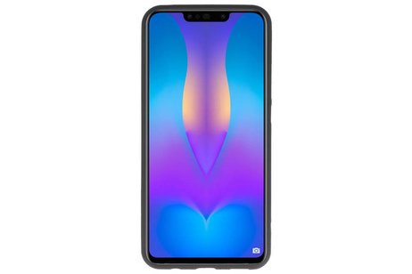 BAOHU Hoesje Geschikt voor de Huawei P Smart Plus - Backcover Color Telefoonhoesje - Zwart