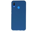 BAOHU Hoesje Geschikt voor de Huawei P Smart Plus - Backcover Color Telefoonhoesje - Navy