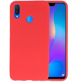 BackCover Hoesje Color Telefoonhoesje Huawei P Smart Plus - Rood