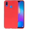 BAOHU BackCover Hoesje Color Telefoonhoesje Huawei P Smart Plus - Rood