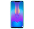 BAOHU Hoesje Geschikt voor de Huawei P Smart Plus - Backcover Color Telefoonhoesje - Turquoise