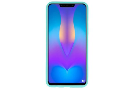 BAOHU Hoesje Geschikt voor de Huawei P Smart Plus - Backcover Color Telefoonhoesje - Turquoise