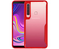 BAOHU Rood Focus Transparant Hard Cases - Hoesje Geschikt voor Samsung Galaxy A9 2018