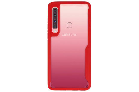 BAOHU Rood Focus Transparant Hard Cases - Hoesje Geschikt voor Samsung Galaxy A9 2018