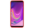 BAOHU Rood Focus Transparant Hard Cases - Hoesje Geschikt voor Samsung Galaxy A9 2018