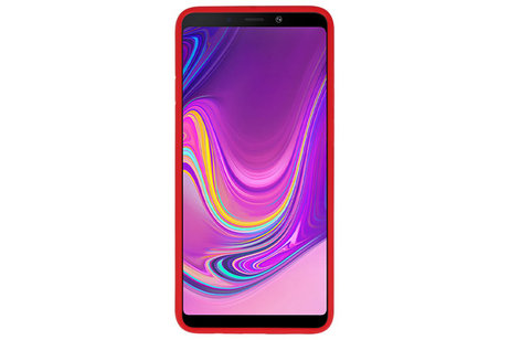 BAOHU Rood Focus Transparant Hard Cases - Hoesje Geschikt voor Samsung Galaxy A9 2018