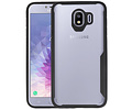 BAOHU Zwart Focus Transparant Hard Cases - Hoesje Geschikt voor Samsung Galaxy J4
