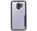 BAOHU Zwart Focus Transparant Hard Cases - Hoesje Geschikt voor Samsung Galaxy J4