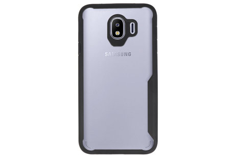 BAOHU Zwart Focus Transparant Hard Cases - Hoesje Geschikt voor Samsung Galaxy J4