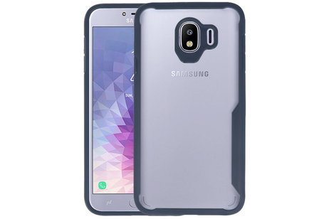 BAOHU Navy Focus Transparant Hard Cases - Hoesje Geschikt voor Samsung Galaxy J4
