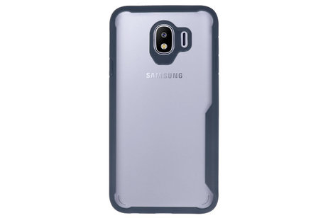 BAOHU Navy Focus Transparant Hard Cases - Hoesje Geschikt voor Samsung Galaxy J4