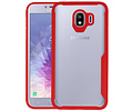 BAOHU Rood Focus Transparant Hard Cases - Hoesje Geschikt voor Samsung Galaxy J4