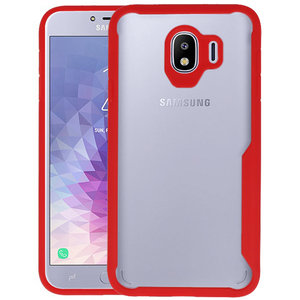 BAOHU Rood Focus Transparant Hard Cases - Hoesje Geschikt voor Samsung Galaxy J4