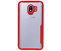 BAOHU Rood Focus Transparant Hard Cases - Hoesje Geschikt voor Samsung Galaxy J4