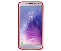 BAOHU Rood Focus Transparant Hard Cases - Hoesje Geschikt voor Samsung Galaxy J4
