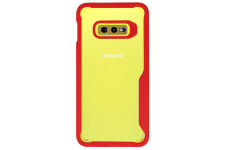 BAOHU Rood Focus Transparant Hard Cases - Hoesje Geschikt voor Samsung Galaxy S10e