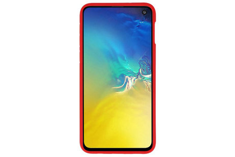 BAOHU Rood Focus Transparant Hard Cases - Hoesje Geschikt voor Samsung Galaxy S10e