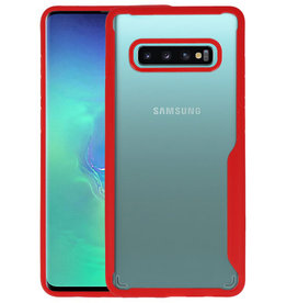 BAOHU Rood Focus Transparant Hard Cases Samsung Galaxy S10 Plus