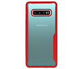 BAOHU Rood Focus Transparant Hard Cases - Hoesje Geschikt voor Samsung Galaxy S10 Plus