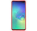 BAOHU Rood Focus Transparant Hard Cases - Hoesje Geschikt voor Samsung Galaxy S10 Plus