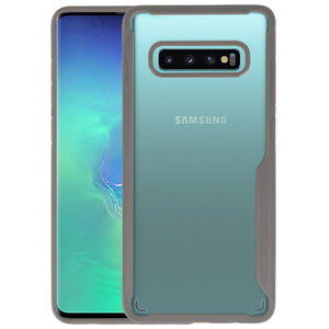 BAOHU Grijs Focus Transparant Hard Cases - Hoesje Geschikt voor Samsung Galaxy S10 Plus