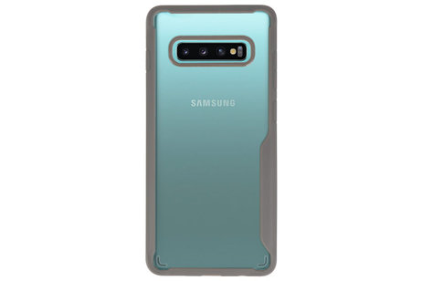 BAOHU Grijs Focus Transparant Hard Cases - Hoesje Geschikt voor Samsung Galaxy S10 Plus