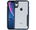 Navy Focus Transparant Hard Cases voor iPhone XR