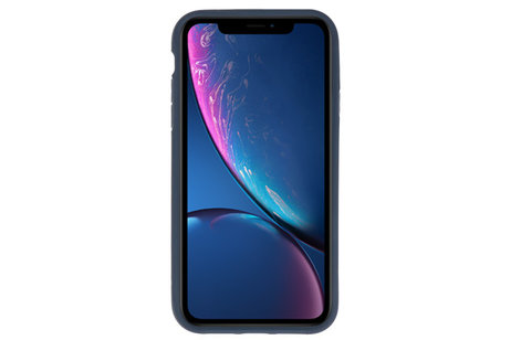BAOHU Navy Focus Transparant Hard Cases - Hoesje Geschikt voor iPhone XR