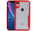 Rood Focus Transparant Hard Cases voor iPhone XR