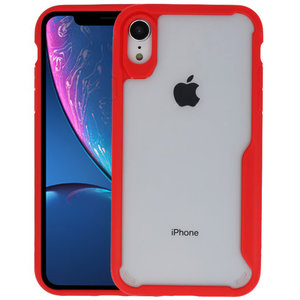 Rood Focus Transparant Hard Cases voor iPhone XR