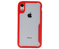 Rood Focus Transparant Hard Cases voor iPhone XR