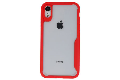 Rood Focus Transparant Hard Cases voor iPhone XR