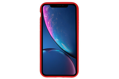 Rood Focus Transparant Hard Cases voor iPhone XR