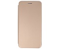 Slim Folio Case - Book Case Telefoonhoesje - Folio Flip Hoesje - Geschikt voor Samsung Galaxy J6 Plus - Goud